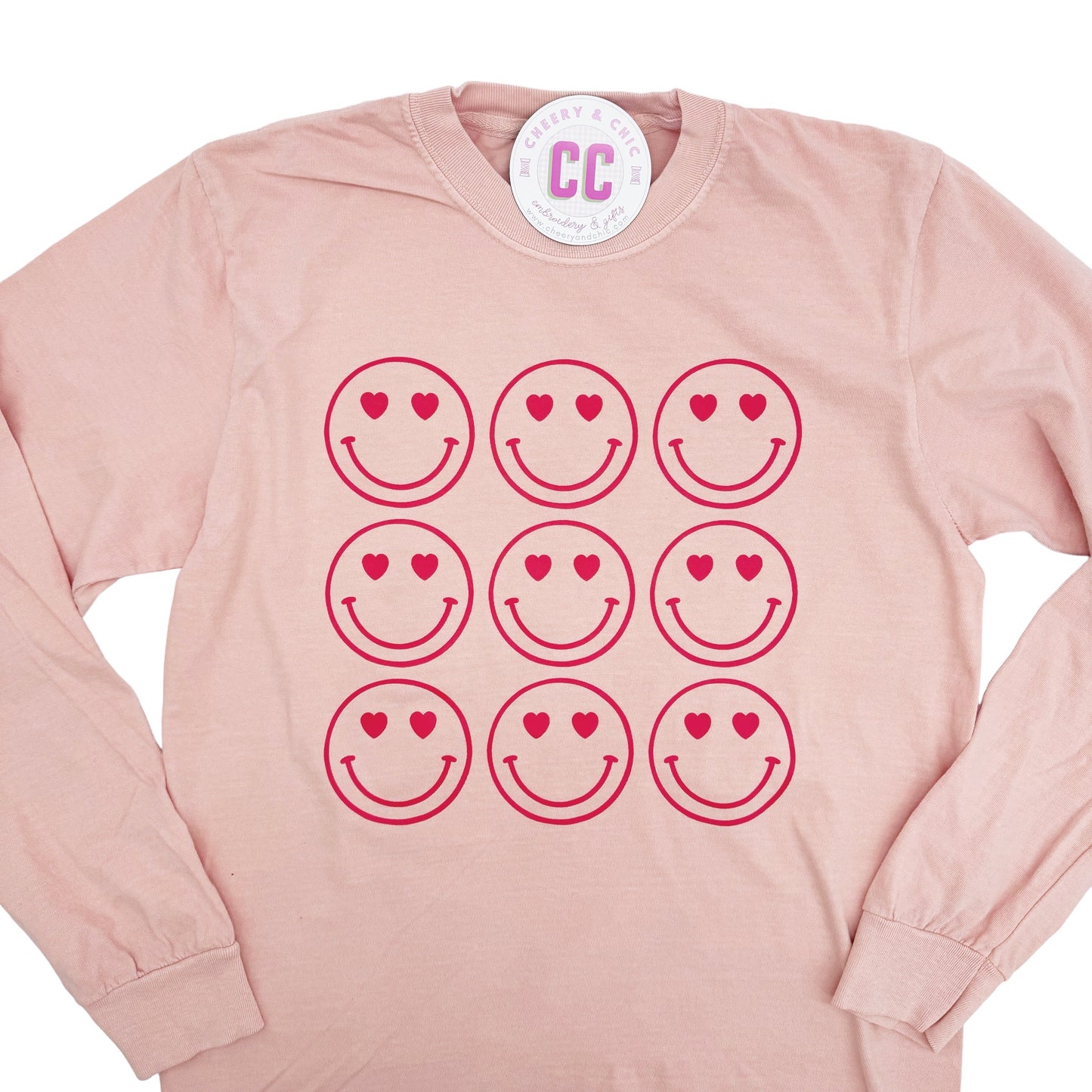 Smiling Heart Eyes Long Sleeve Shirt