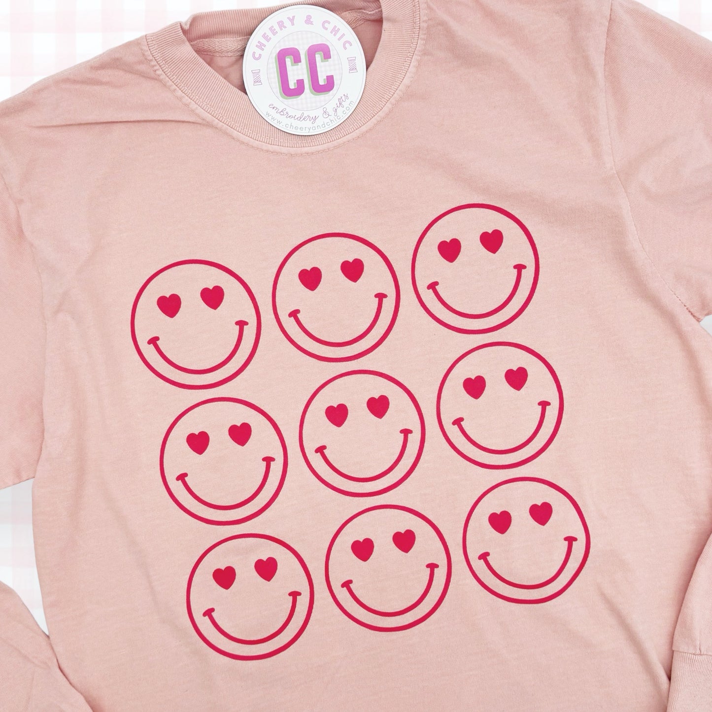 Smiling Heart Eyes Long Sleeve Shirt