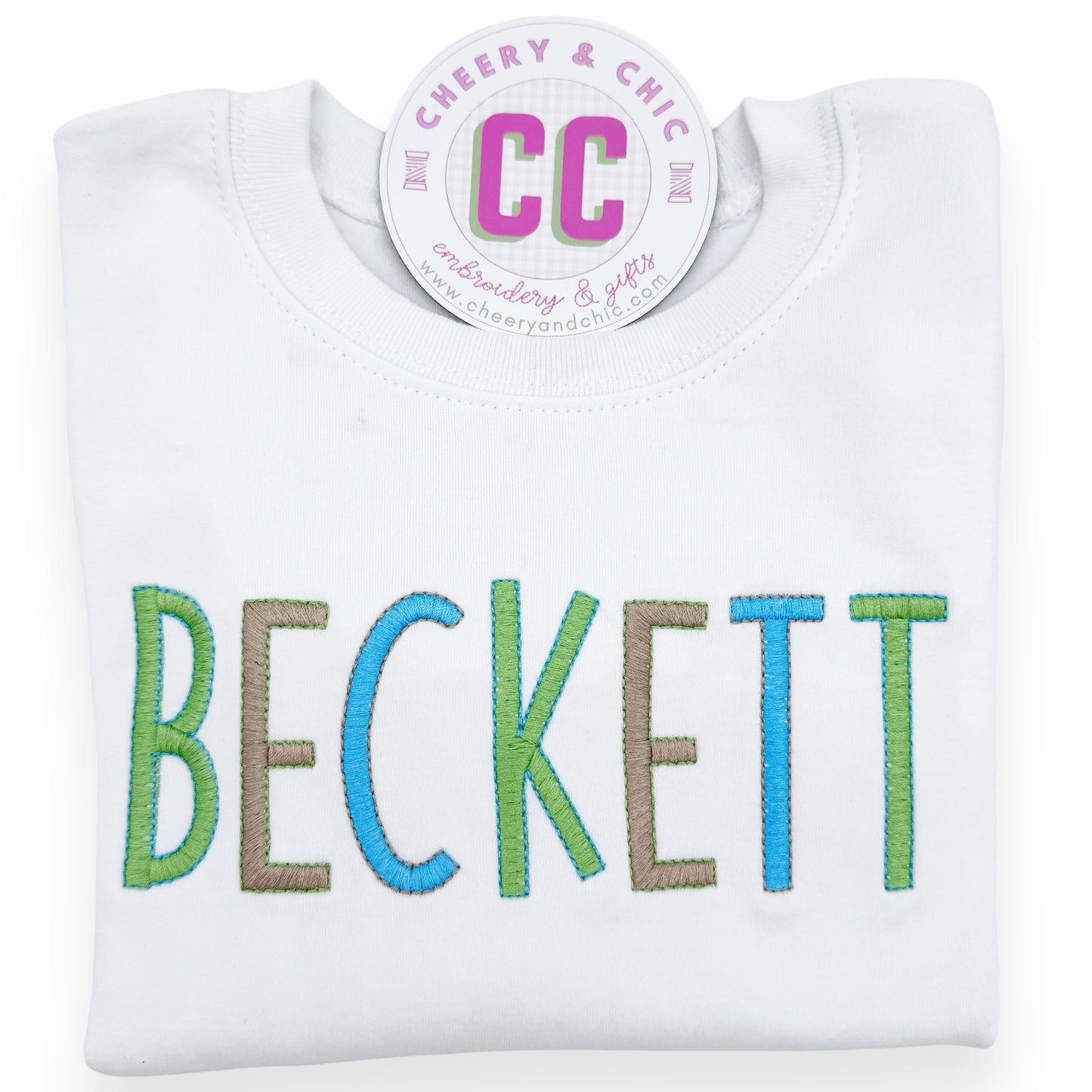 Boys' Skinny Letters Name Shirt