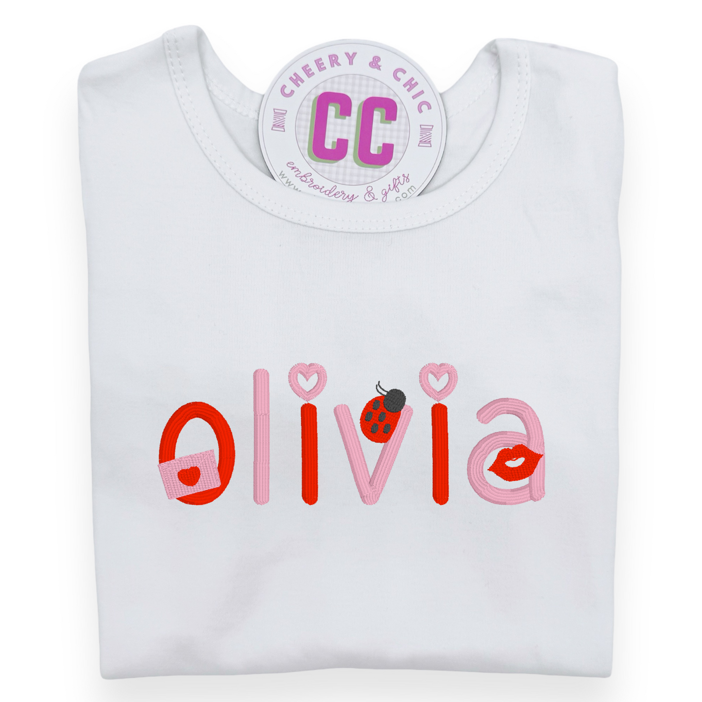 Girls' Valentine Name Shirt