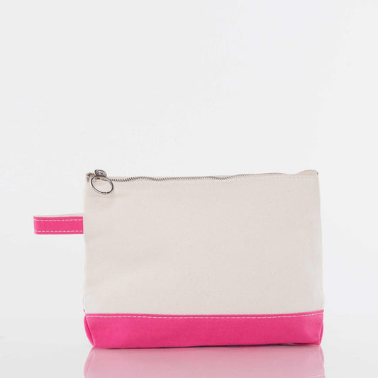 Colorblock Canvas Pouch