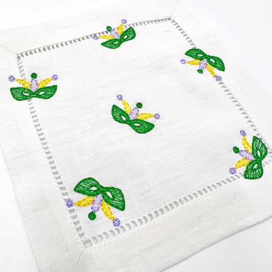 Mardi Gras Cocktail Napkins | Mardi Gras Party Table Decor