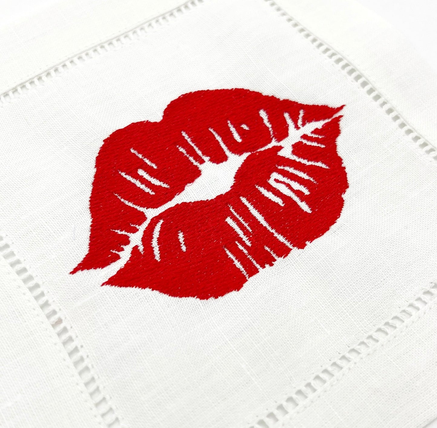 Kiss Red Lips Cocktail Napkins | Valentine's Day Party Decor