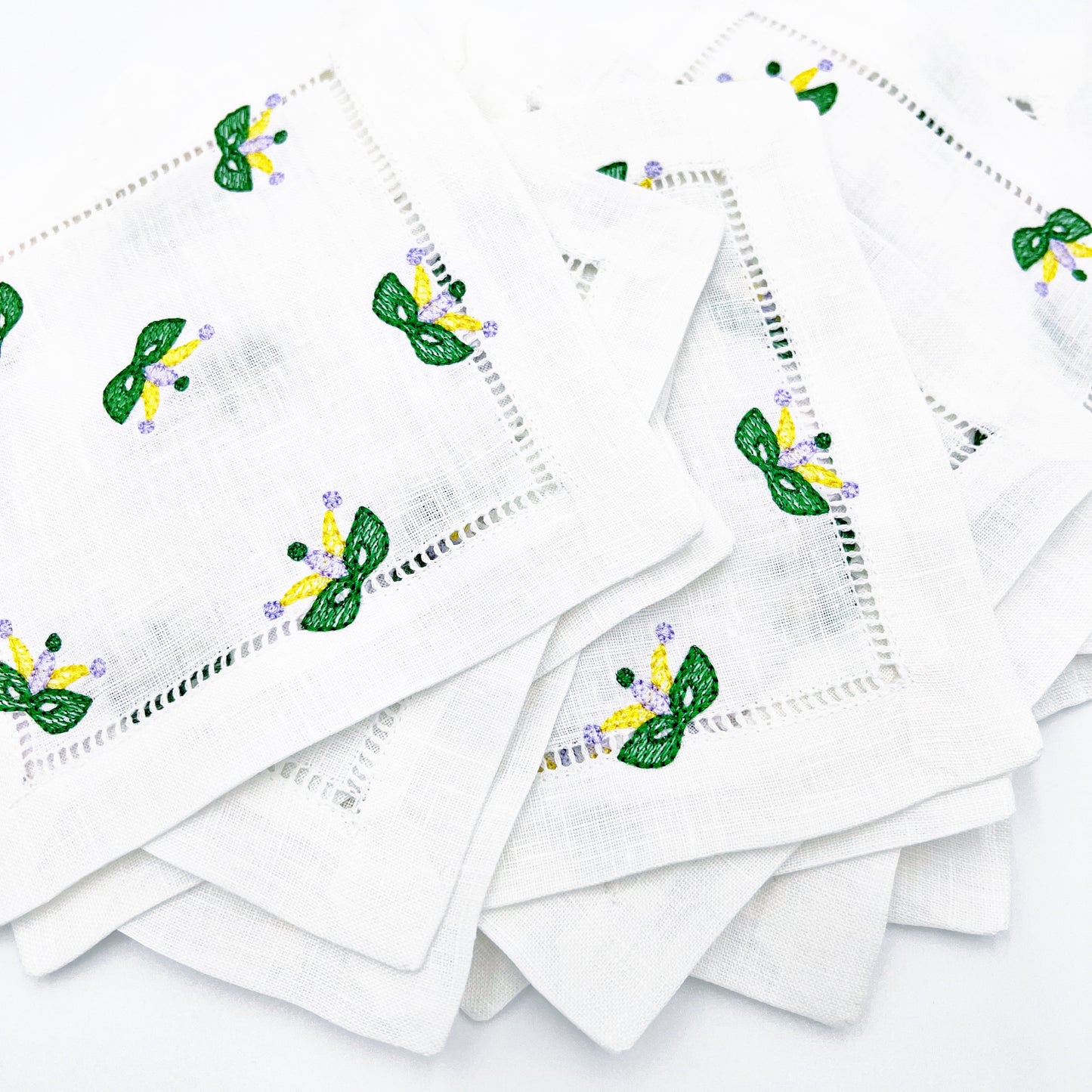 Mardi Gras Cocktail Napkins | Mardi Gras Party Table Decor
