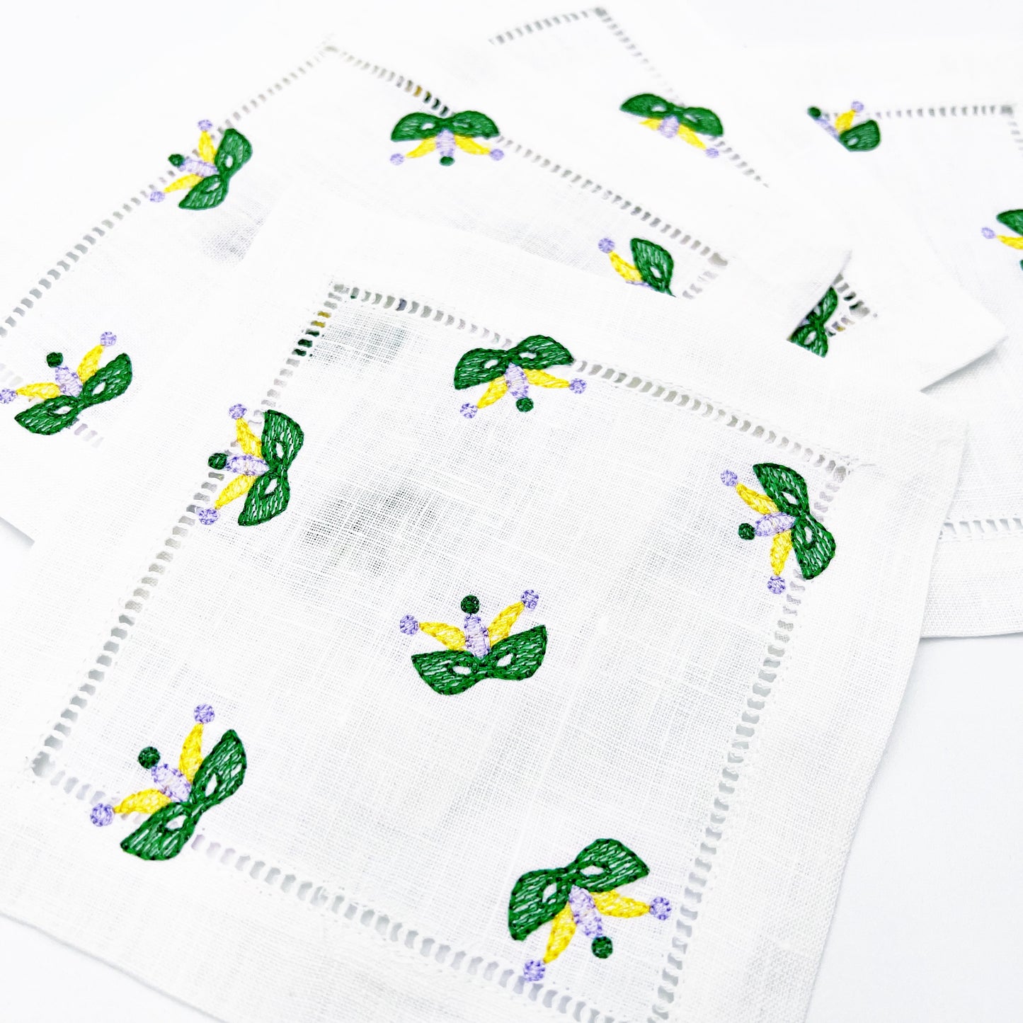 Mardi Gras Cocktail Napkins | Mardi Gras Party Table Decor