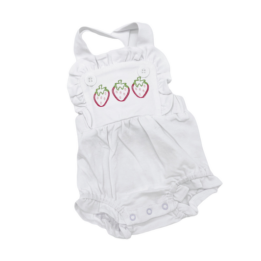 Strawberry Ruffle Sunsuit