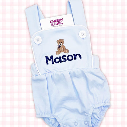 Teddy Bear Baby Boy Romper