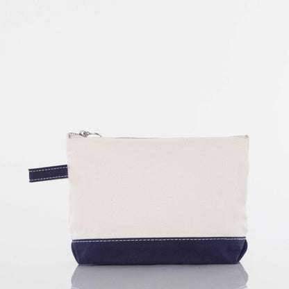 Colorblock Canvas Pouch