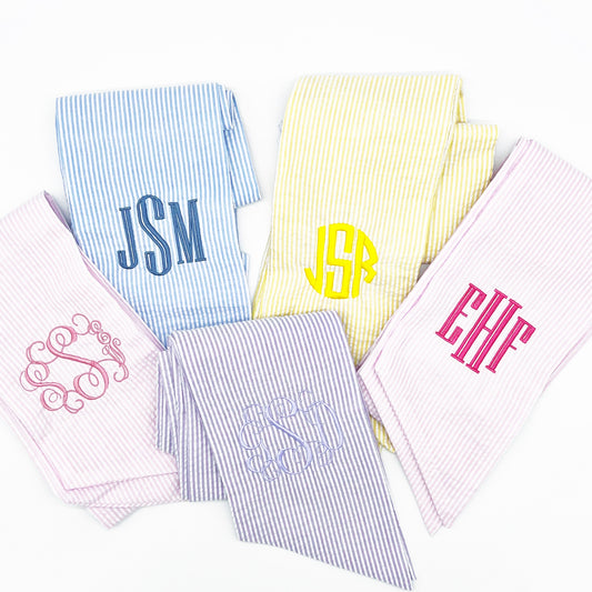 Seersucker Sash with Monogram