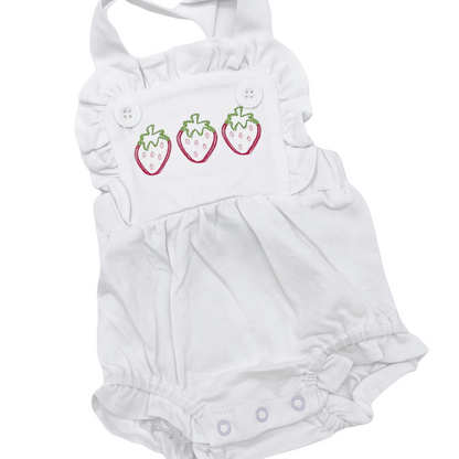 Strawberry Ruffle Sunsuit